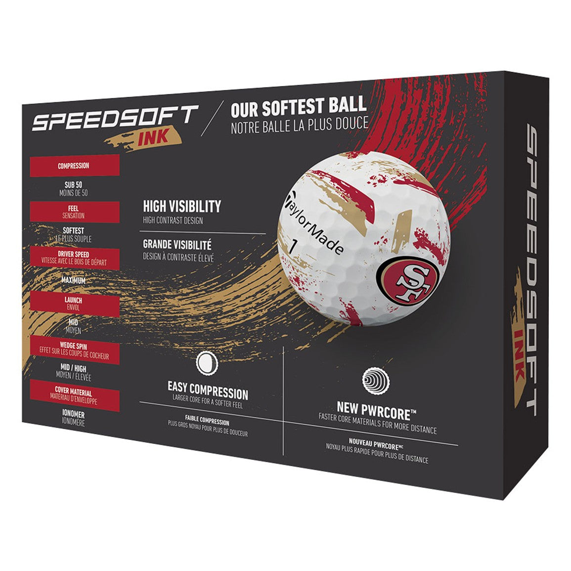 TaylorMade Speed Soft INK NFL Golf Balls