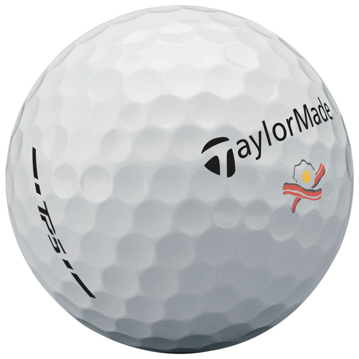 TaylorMade 2024 TP5 My Symbol Bacon & Egg Print Golf Ball