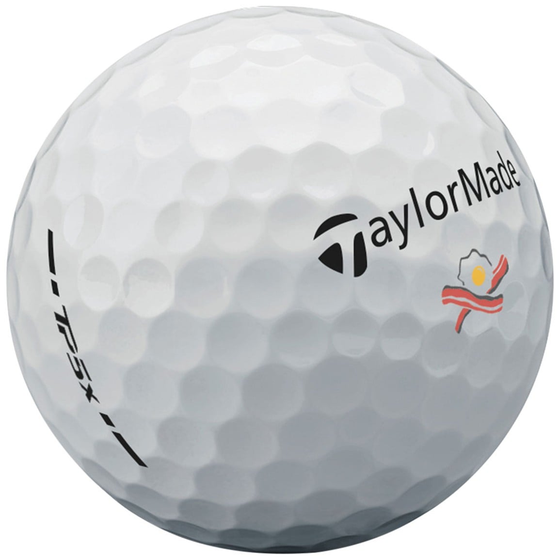 TaylorMade 2024 TP5x My Symbol Bacon & Egg Print Golf Ball