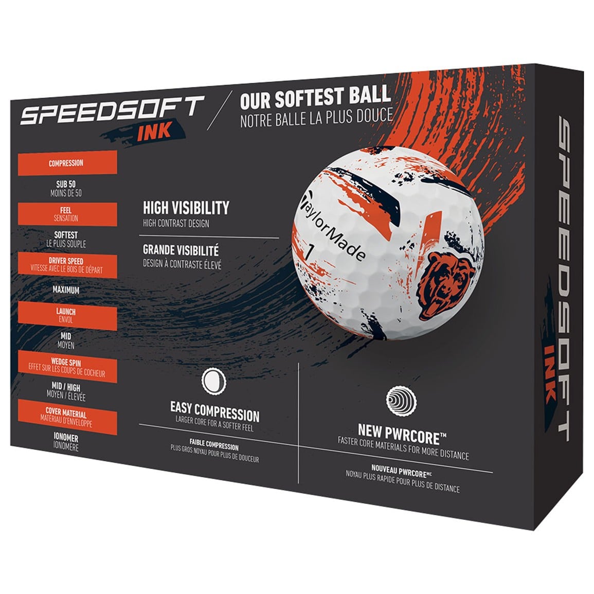 TaylorMade Speed Soft INK NFL Golf Balls
