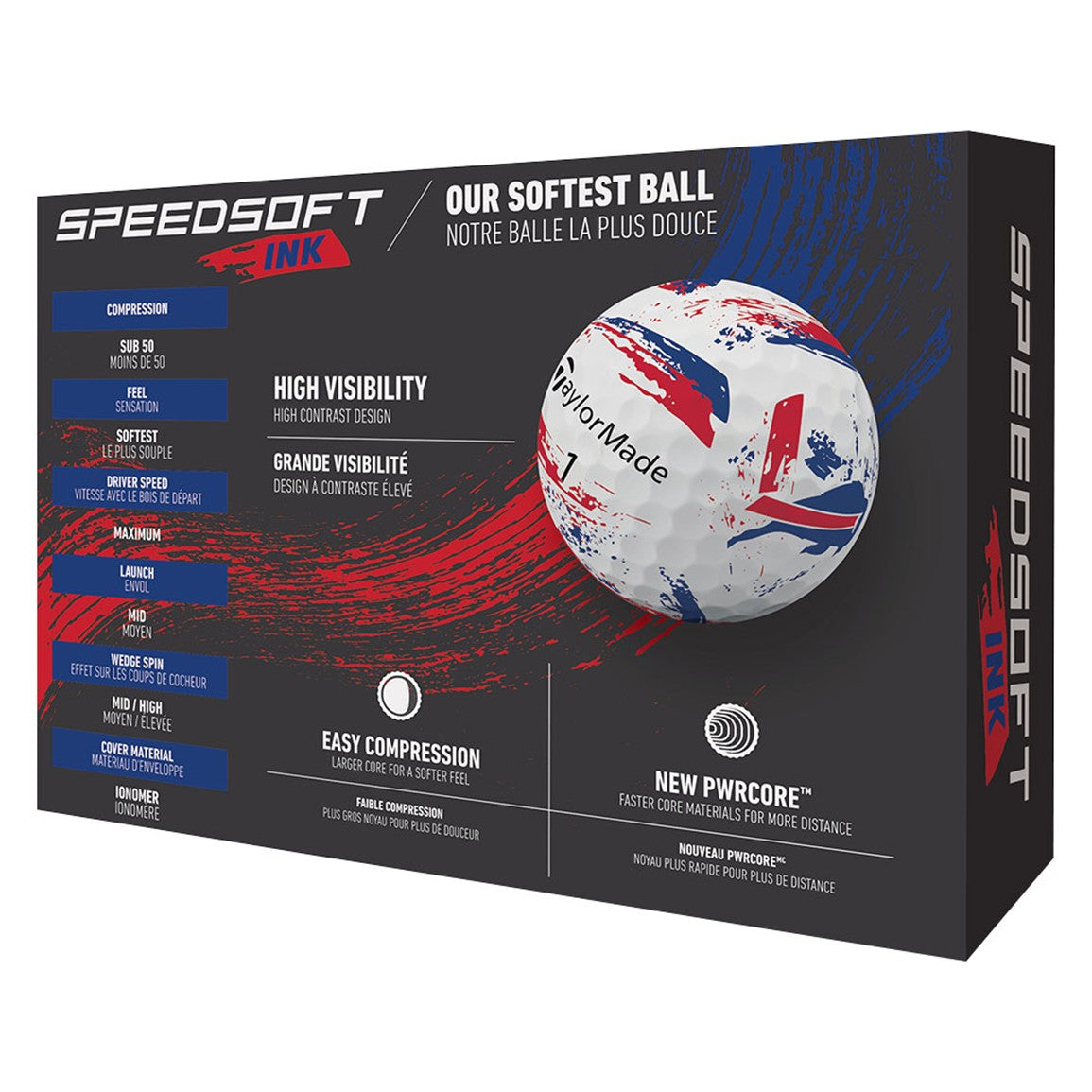 TaylorMade Speed Soft INK NFL Golf Balls