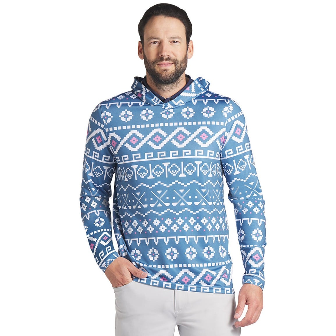 Puma Men's Fair Isle Golf Hoodie