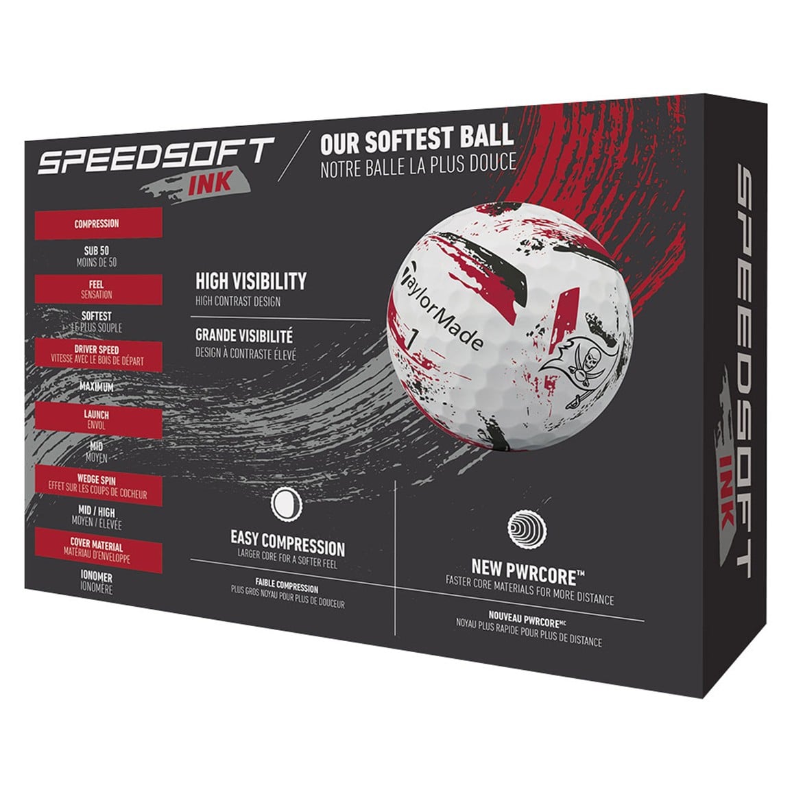 TaylorMade Speed Soft INK NFL Golf Balls