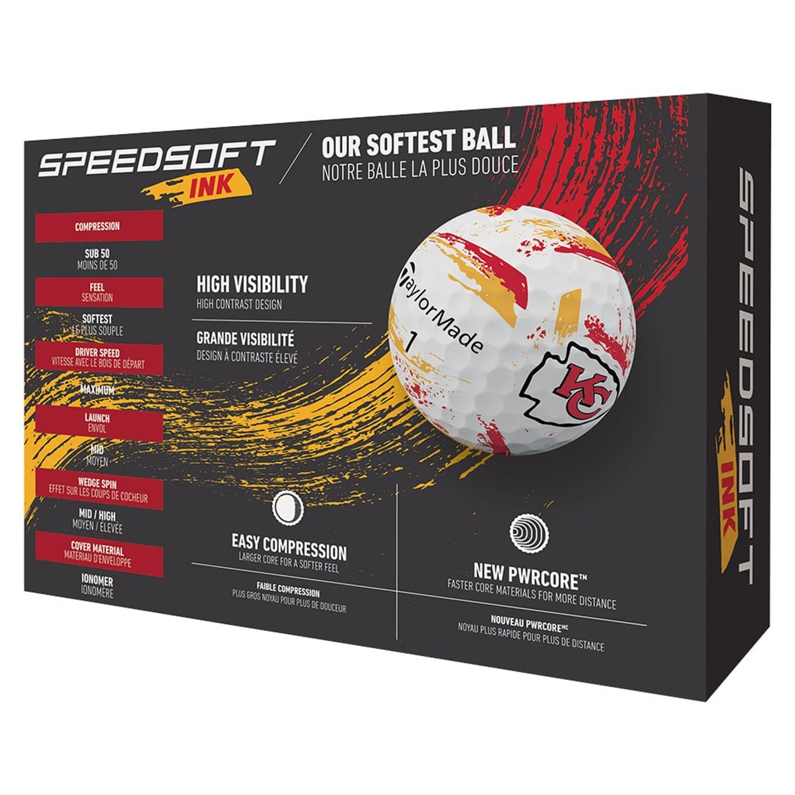 TaylorMade Speed Soft INK NFL Golf Balls
