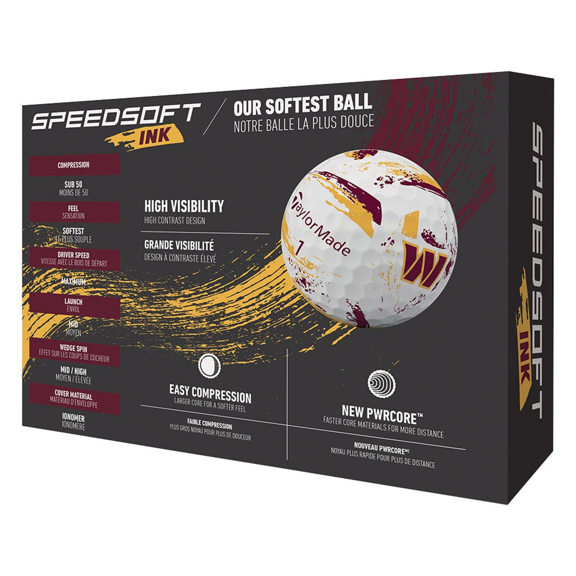 TaylorMade Speed Soft INK NFL Golf Balls