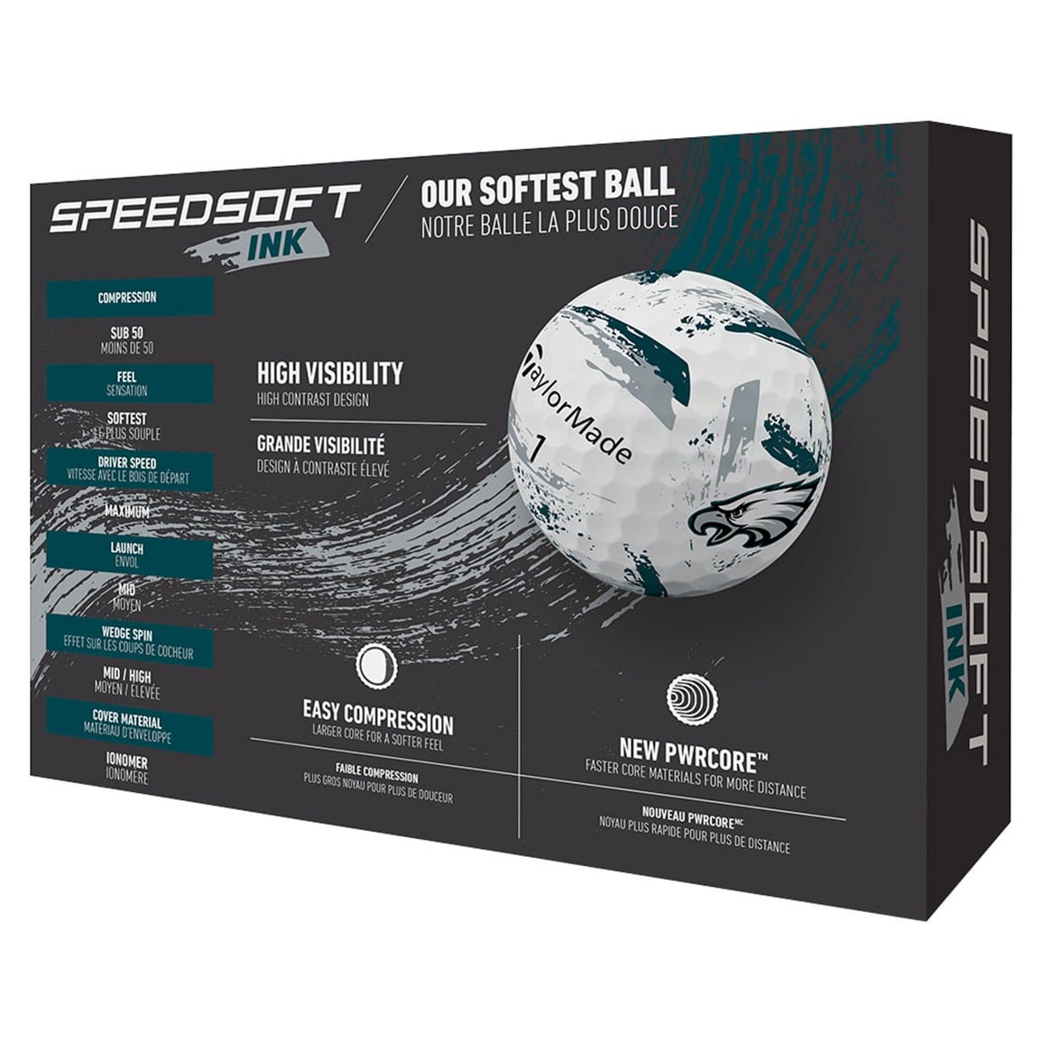TaylorMade Speed Soft INK NFL Golf Balls