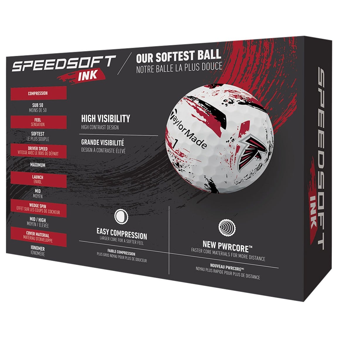 TaylorMade Speed Soft INK NFL Golf Balls