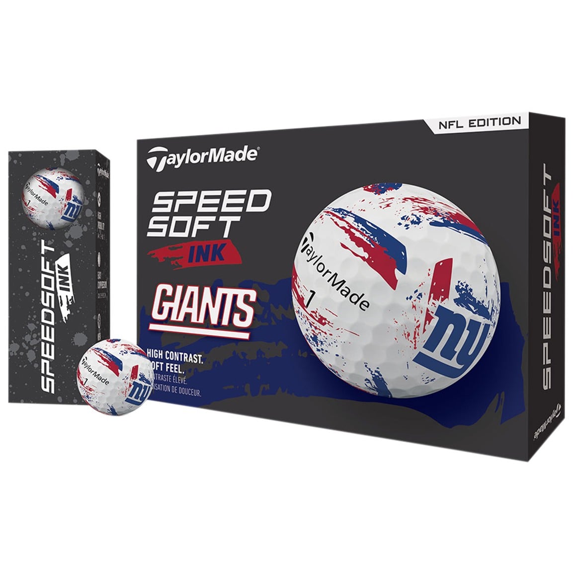 TaylorMade Speed Soft INK NFL Golf Balls