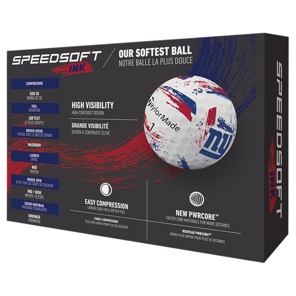 TaylorMade Speed Soft INK NFL Golf Balls