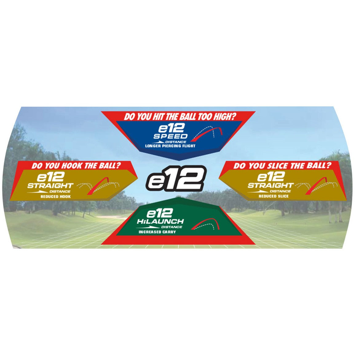 Bridgestone 2025 E12 Straight Golf Balls