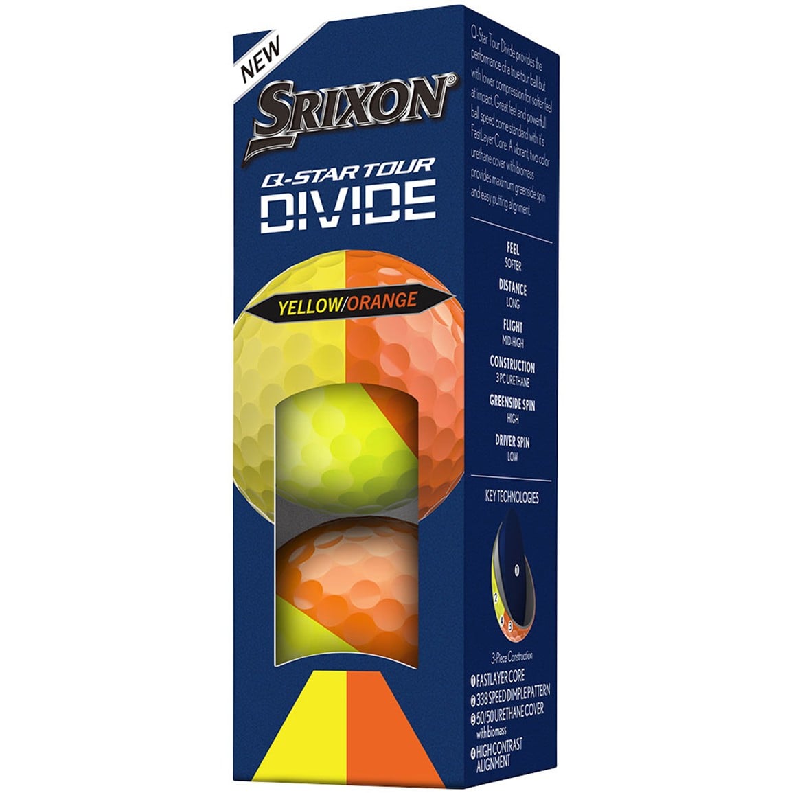 Srixon Q-Star Tour Divide Golf Balls