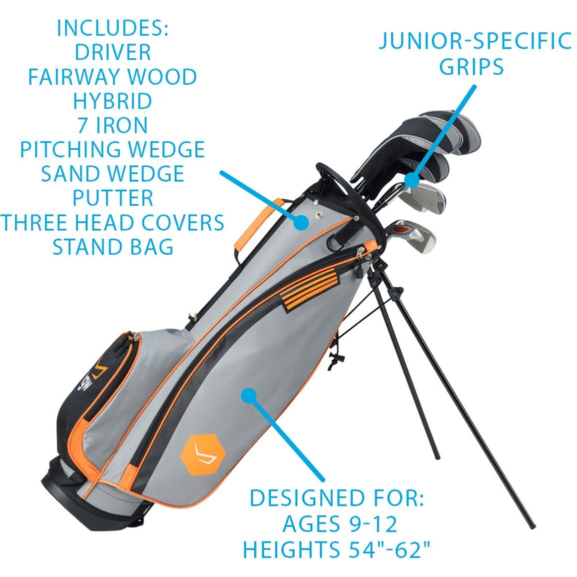 TGW Junior Packaged Golf Sets Ages 9-12