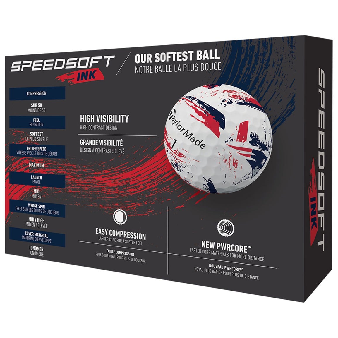 TaylorMade Speed Soft INK NFL Golf Balls
