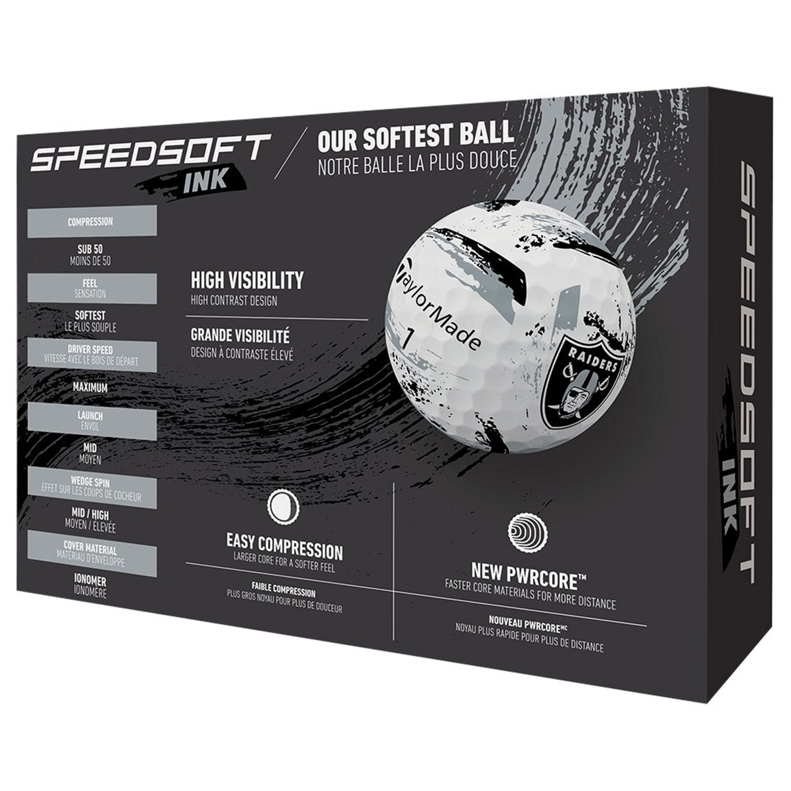 TaylorMade Speed Soft INK NFL Golf Balls