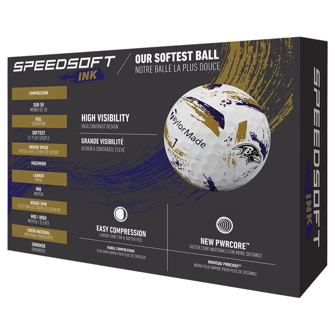 TaylorMade Speed Soft INK NFL Golf Balls
