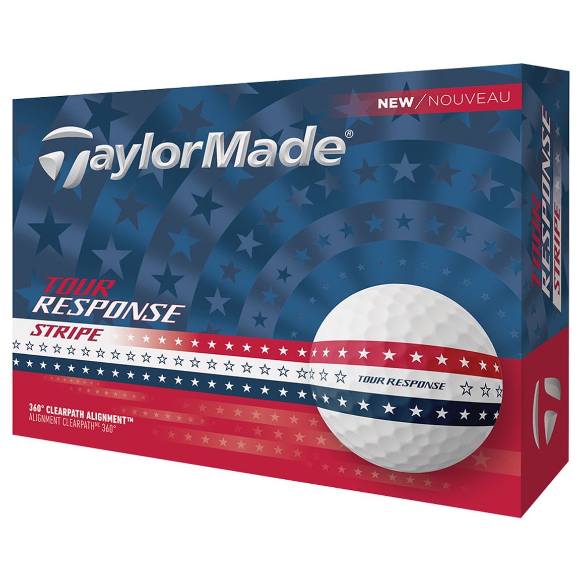 TaylorMade 2025 Tour Response Stripe USA Golf Ball