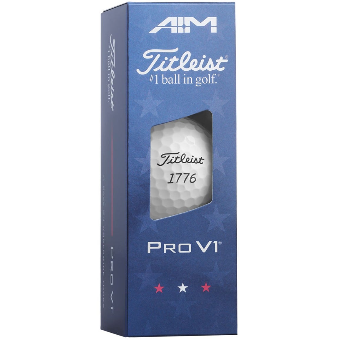 Titleist Pro V1 AIM Red, White & Blue 1776 Golf Balls