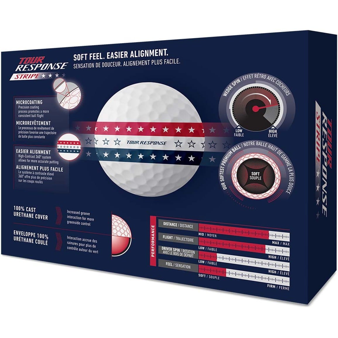 TaylorMade 2026 Tour Response USA Stripe Golf Ball