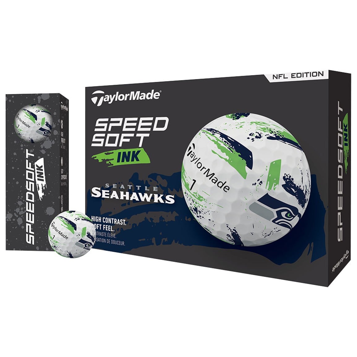 TaylorMade Speed Soft INK NFL Golf Balls