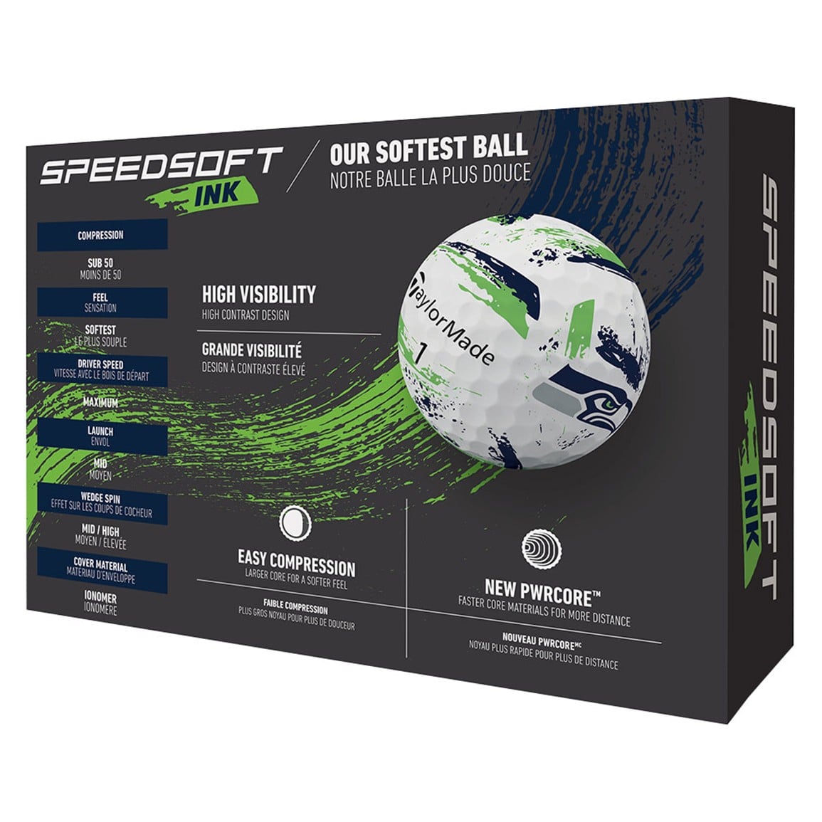TaylorMade Speed Soft INK NFL Golf Balls