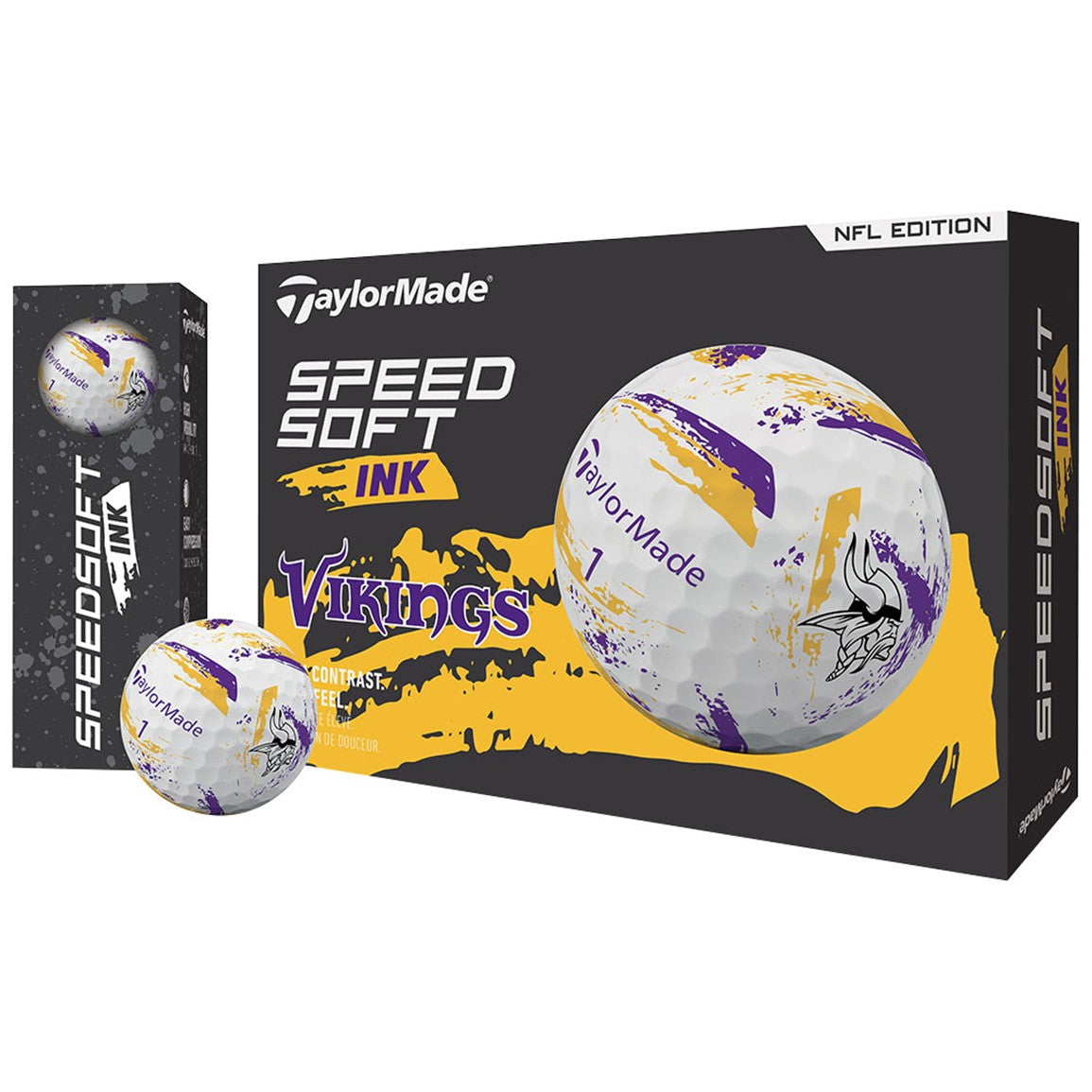 TaylorMade Speed Soft INK NFL Golf Balls