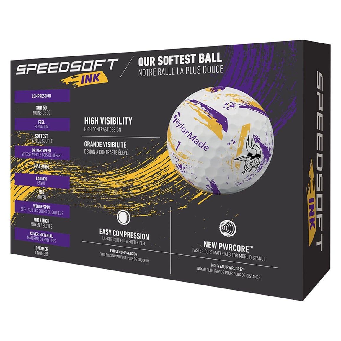 TaylorMade Speed Soft INK NFL Golf Balls