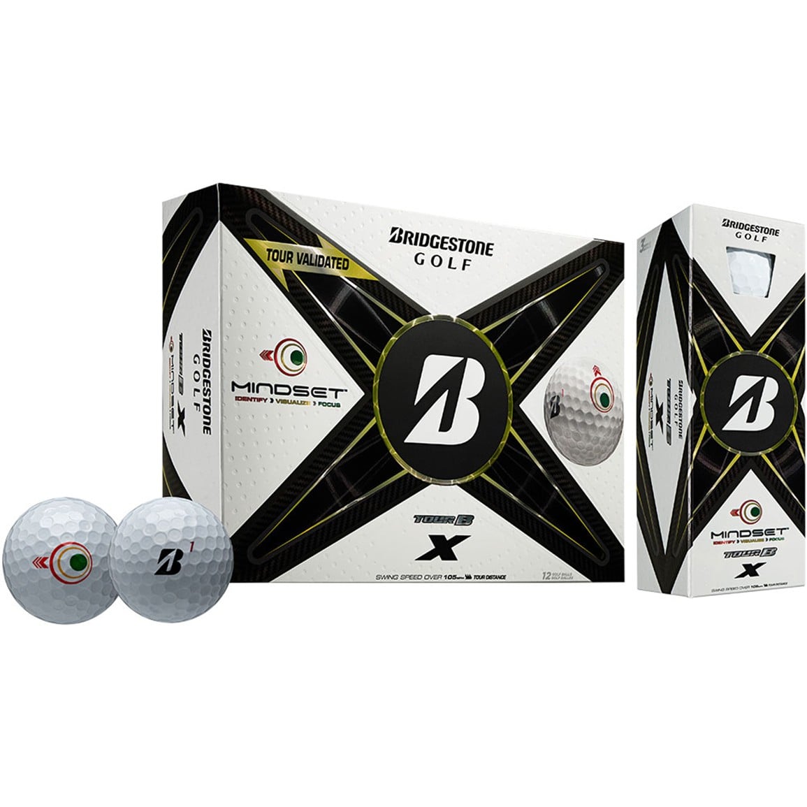 Bridgestone 2024 Tour B X MindSet Golf Ball