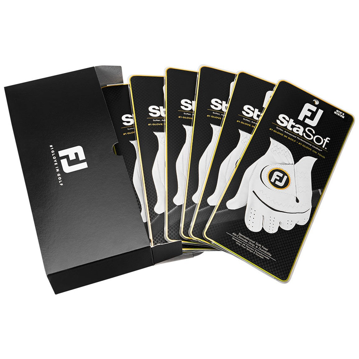 FootJoy Mens StaSof 6-Pack Golf Glove