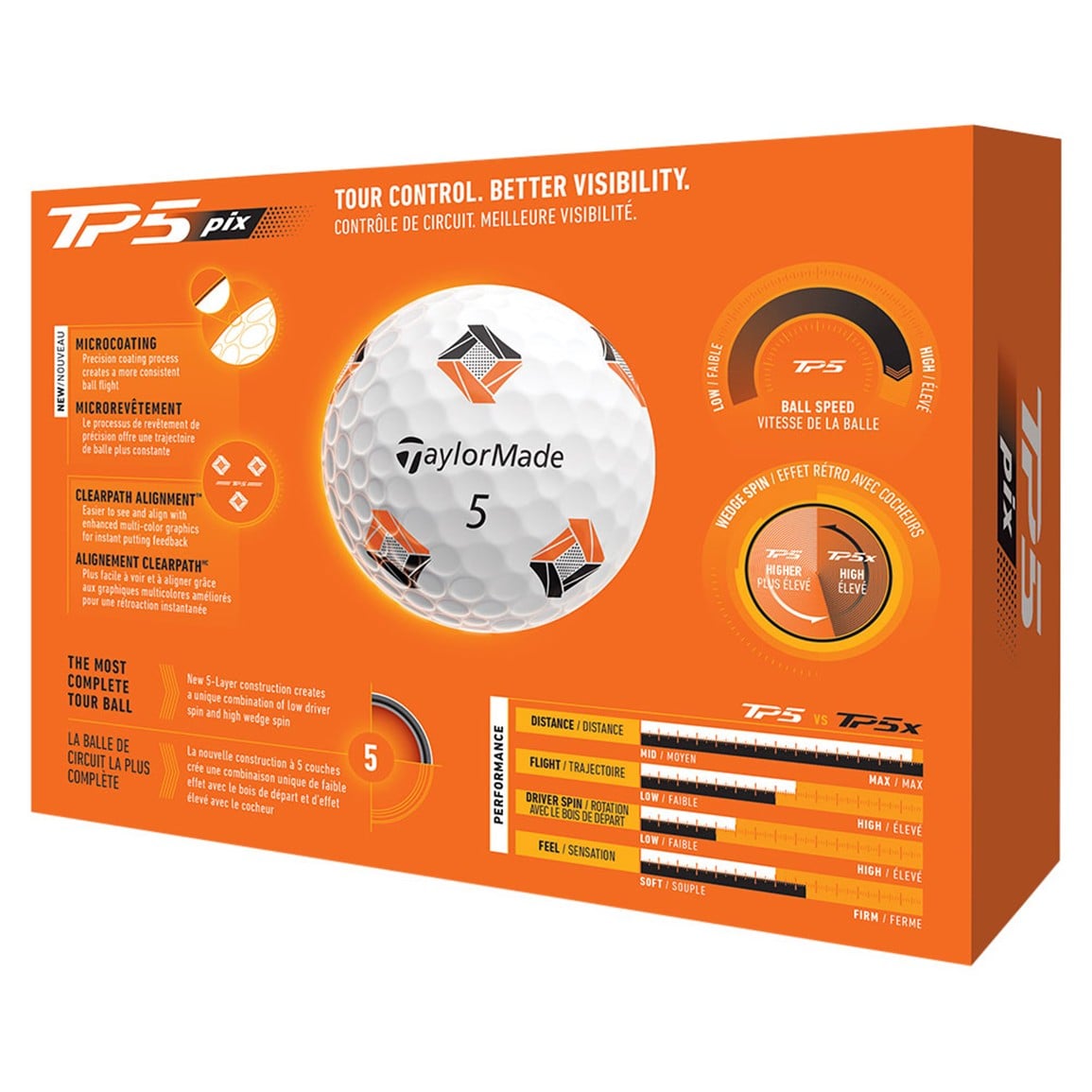 TaylorMade 2026 TP5 PIX Golf Ball