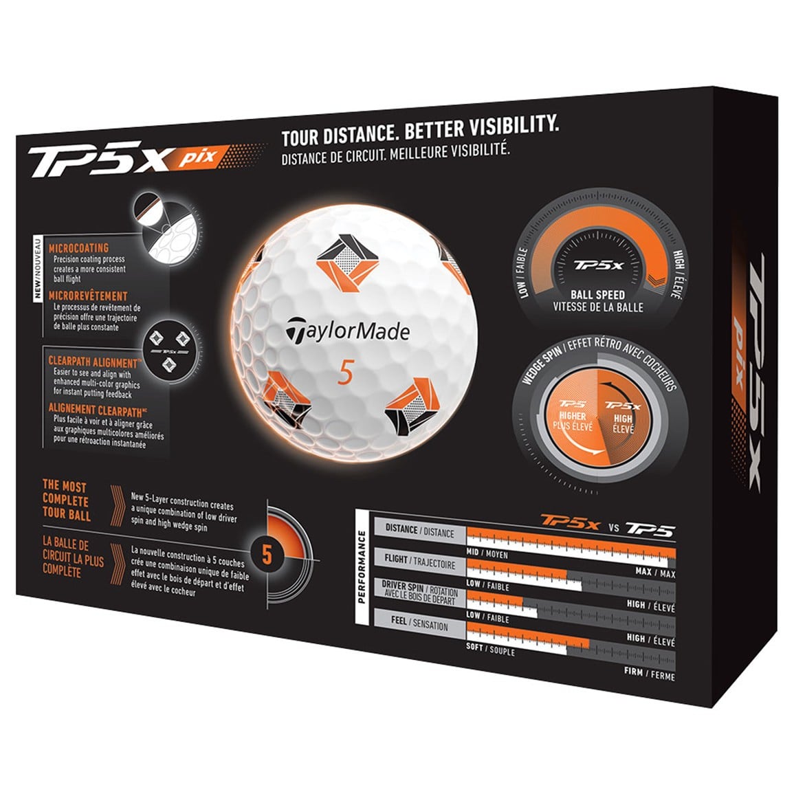 TaylorMade 2026 TP5x PIX Golf Ball