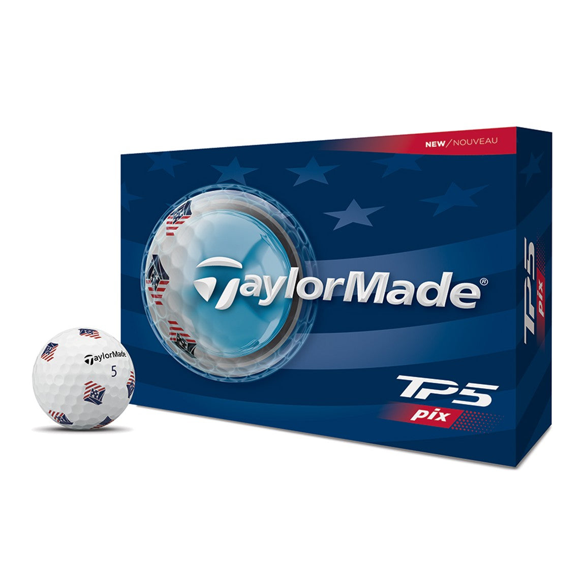 TaylorMade 2026 TP5 PIX USA Golf Ball