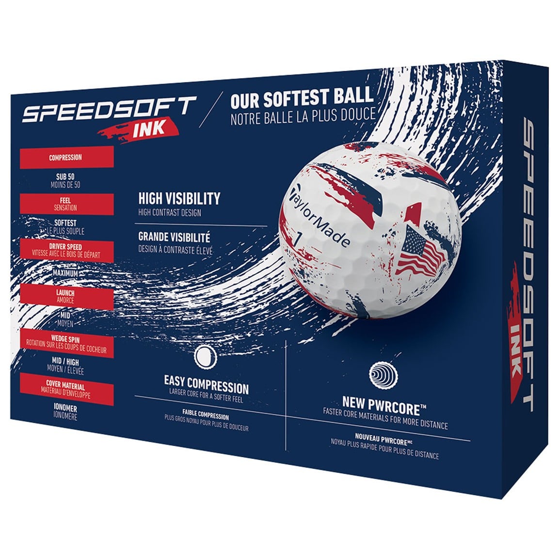 TaylorMade Speed Soft INK USA Golf Balls