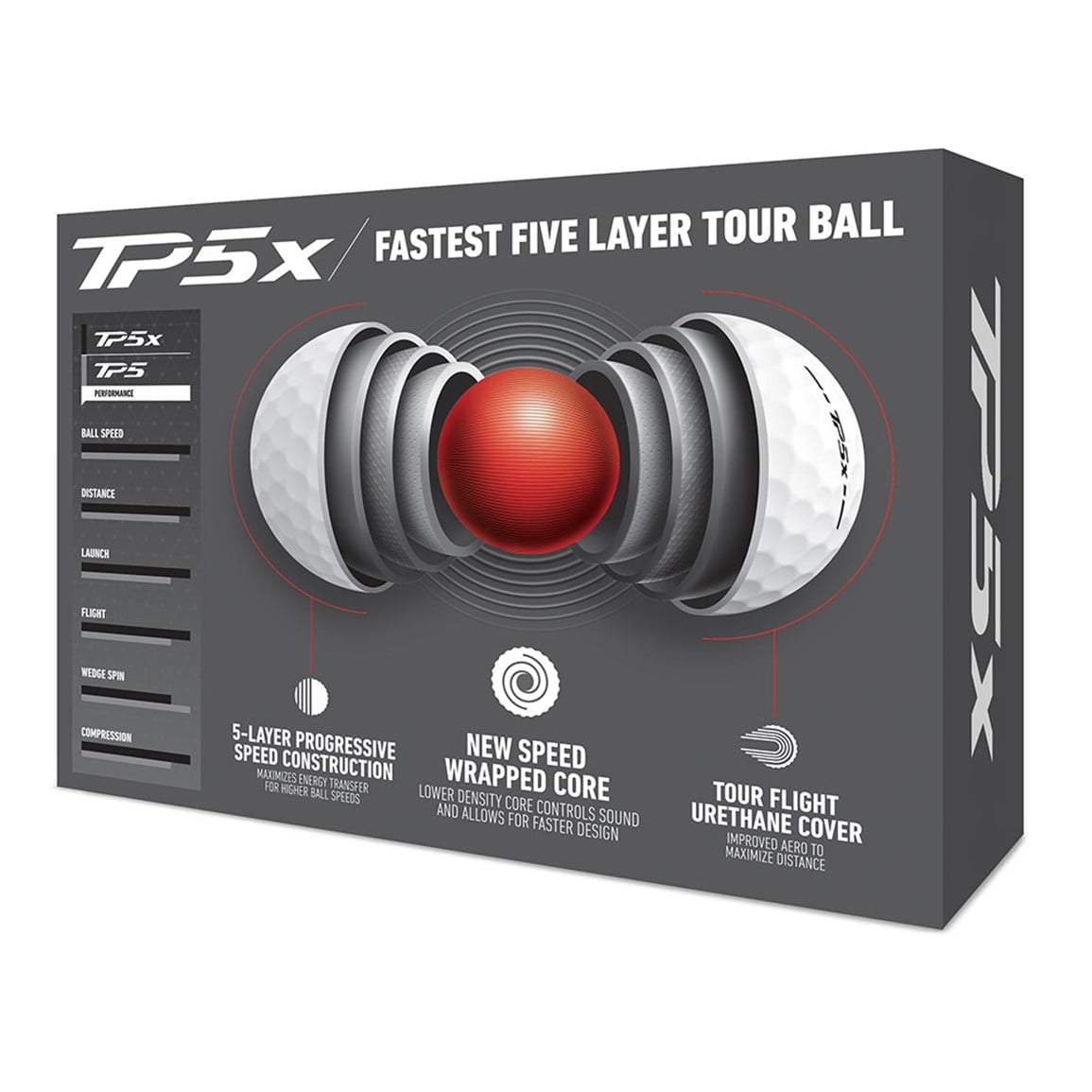 TaylorMade 2024 TP5x Golf Ball