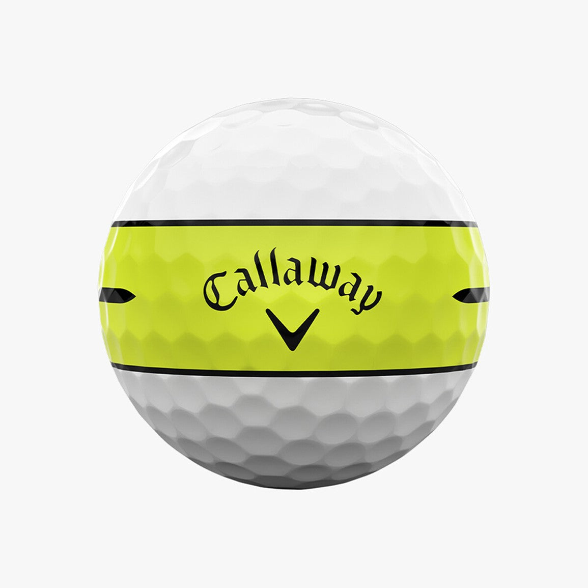 Callaway 2026 Chrome Tour X 360 Yellow Stripe Golf Ball