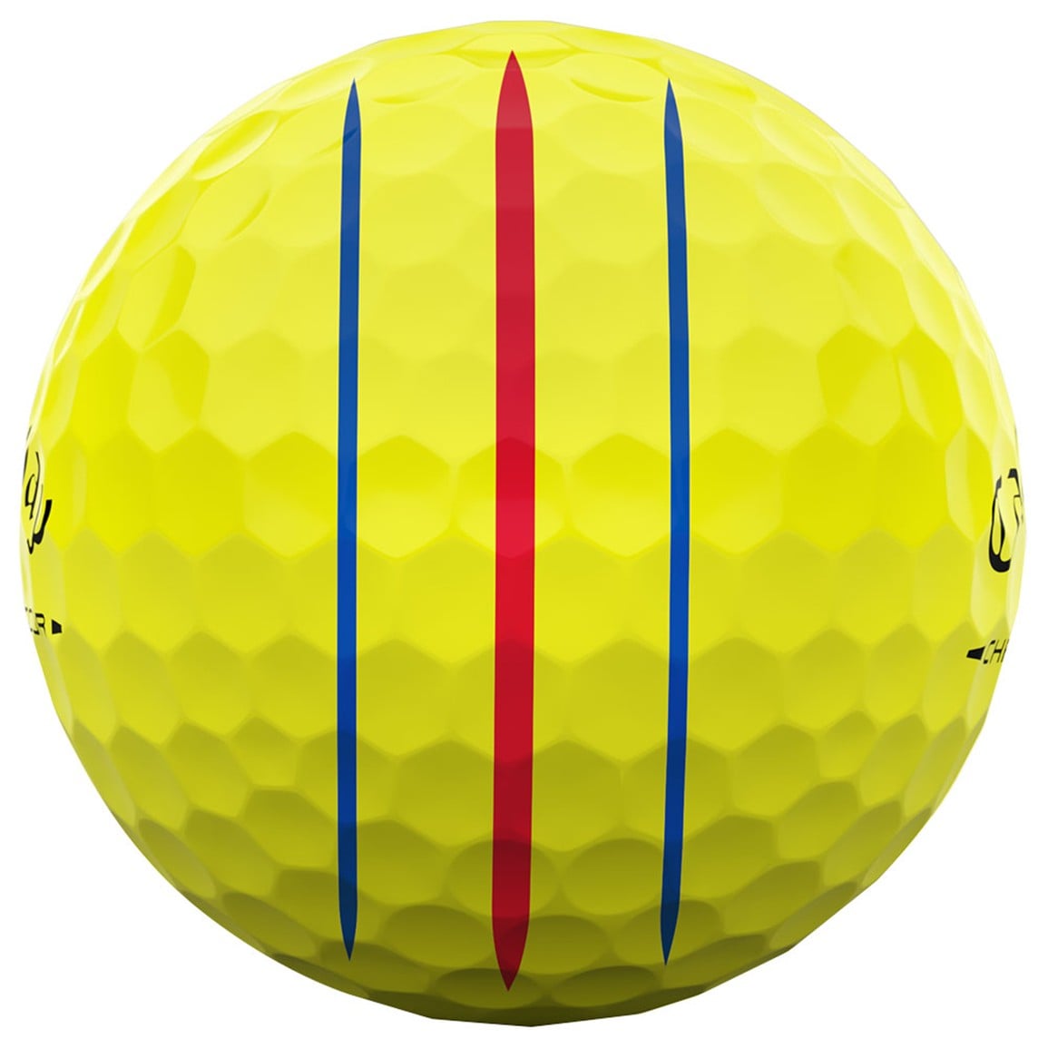 Callaway 2026 Chrome Tour 360 Yellow Stripe Golf Ball