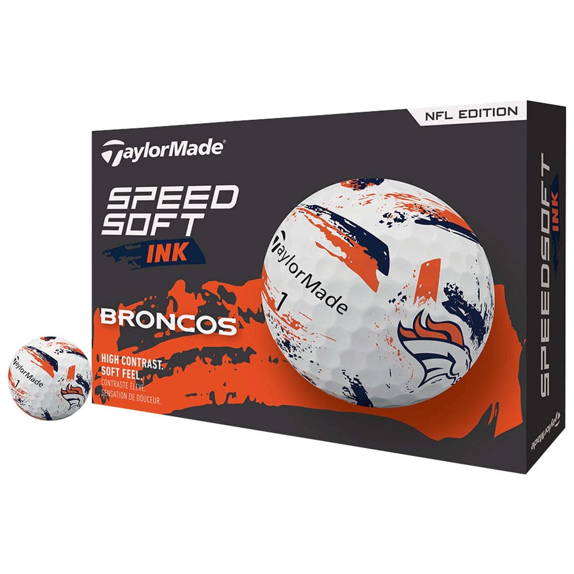 TaylorMade Speed Soft INK NFL Golf Balls