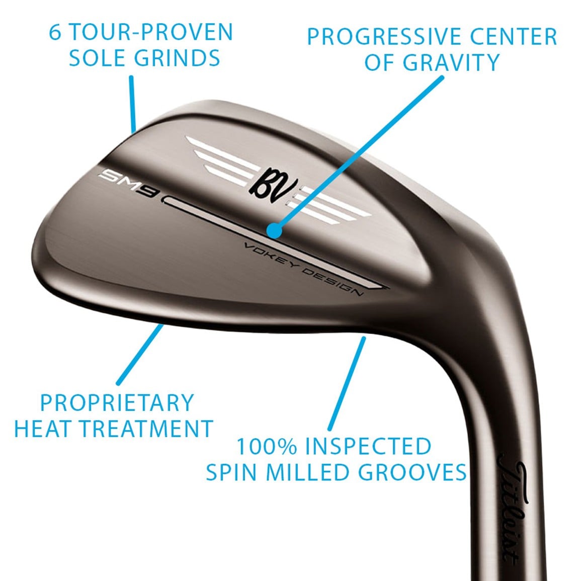 Titleist SM9 Brushed Steel Wedge