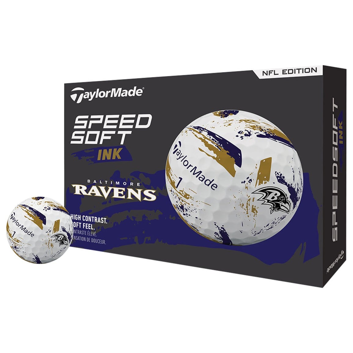 TaylorMade Speed Soft INK NFL Golf Balls