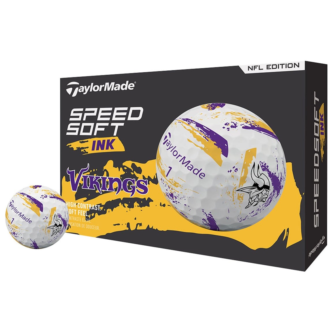 TaylorMade Speed Soft INK NFL Golf Balls
