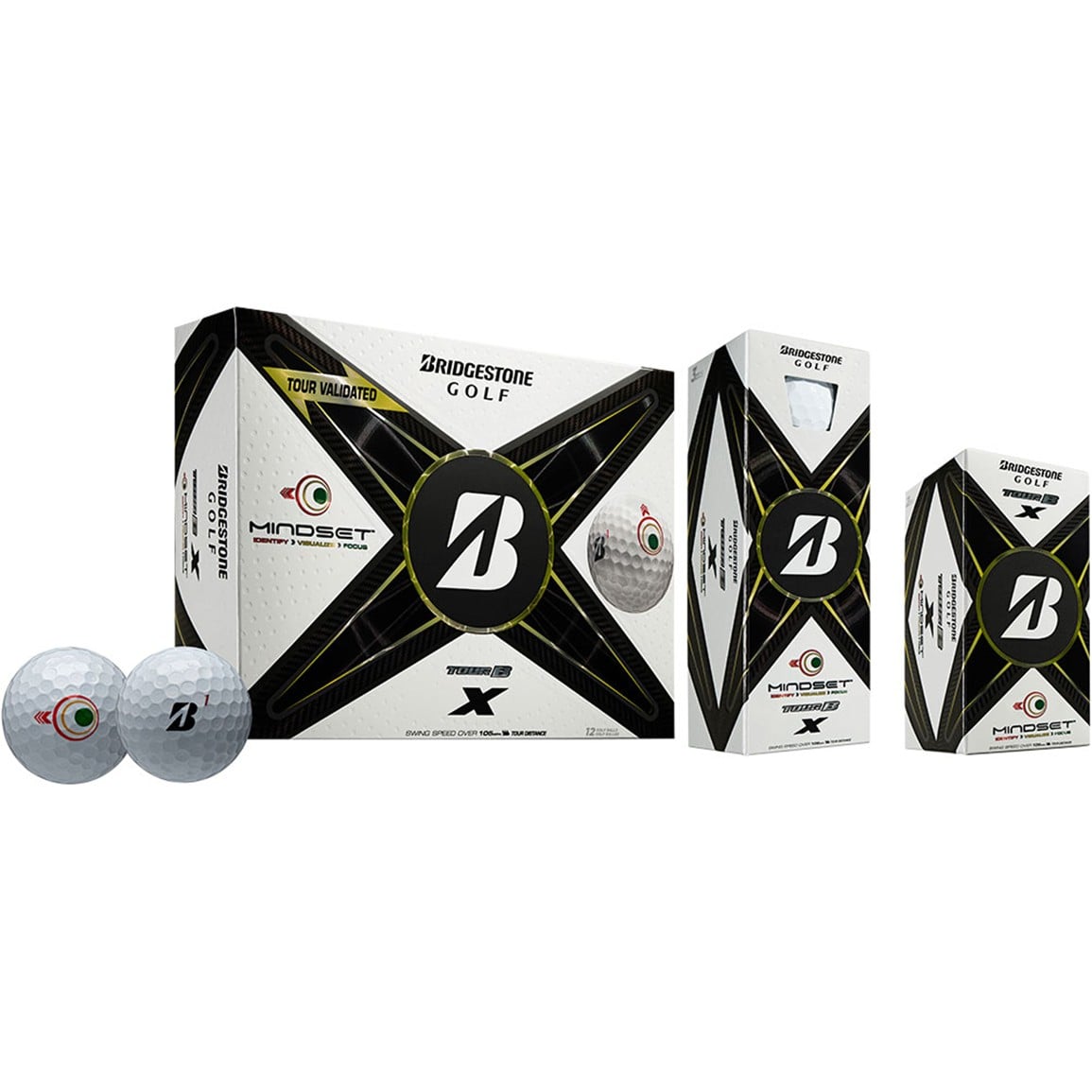 Bridgestone 2024 Tour B X MindSet Golf Ball