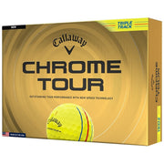 Callaway 2026 Chrome Tour 360 Yellow Stripe Golf Ball